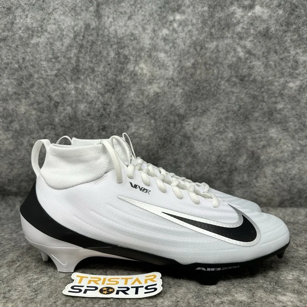 Nike Vapor Pro 1 TB Football Cleats Mens Size 8.5 White Black IB2495-105